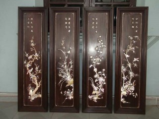 Tranh Tứ Quý Khảm Nổi